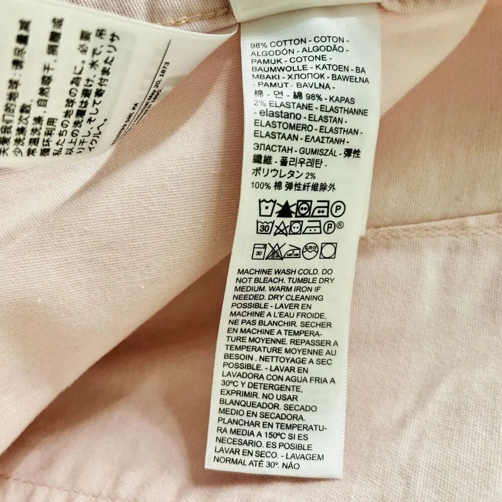 Levi’s Utility Shorts Women’s‎ 32 Light Blush Pink 90s Mid Rise Pockets Stretch